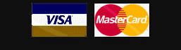 VISA, MasterCard, American Express