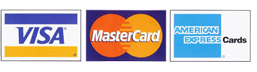 VISA, MasterCard, American Express